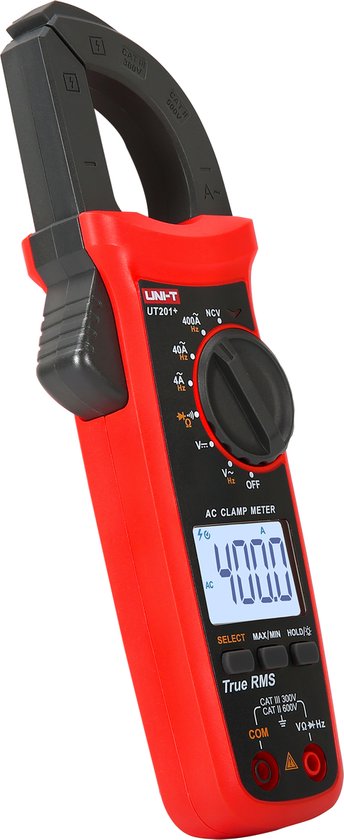 Uni-T UT201+ Serie - Miernik Cęgowy - True RMS - Automatische Uitschakeling - 4000 Max Leeswaarden