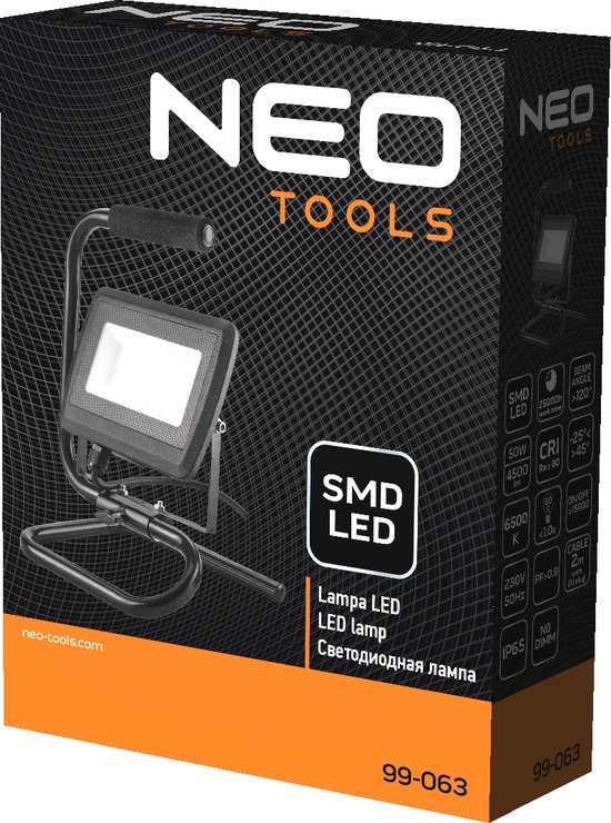 Neo tools Werklamp met Statief 50W LED