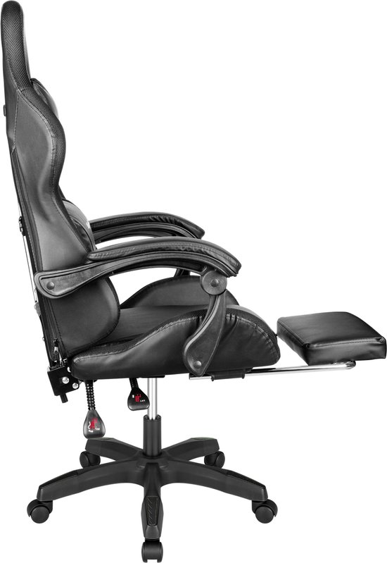 Krüger&Matz KM0790BLED - GX-150 game stoel met LED verlichting - gaming chair - gamingstoel - RGB - zwart