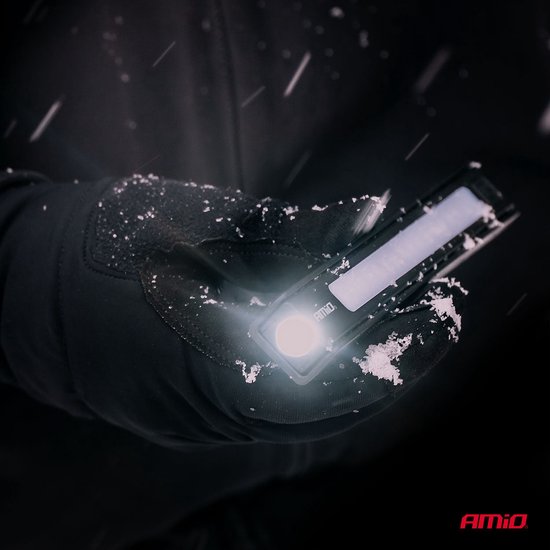 AMiO LED Inspectielampen Set 10x XTE+SMD 600mAh met Compact Ontwerp - USB Oplaadbaar en Multi-Lichtmodi - Voor Werkplaats Shop en Noodsituaties