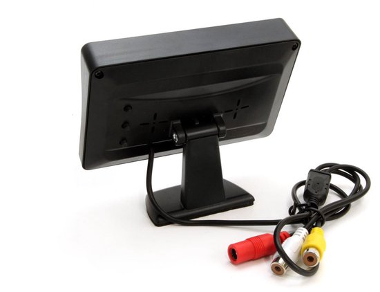 AMiO Parkeerhulpsysteem TFT01 4 3 inch LCD Beeldscherm - CAM402 LED Camera 4 Sensoren Wit