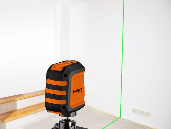 NEO 75-106 Kruis Laser, magnetische houder, 15m, Groen