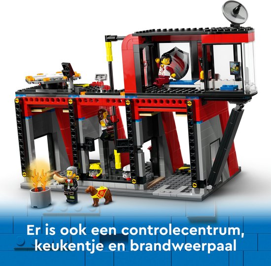 LEGO City Brandweerkazerne en brandweerauto - 60414
