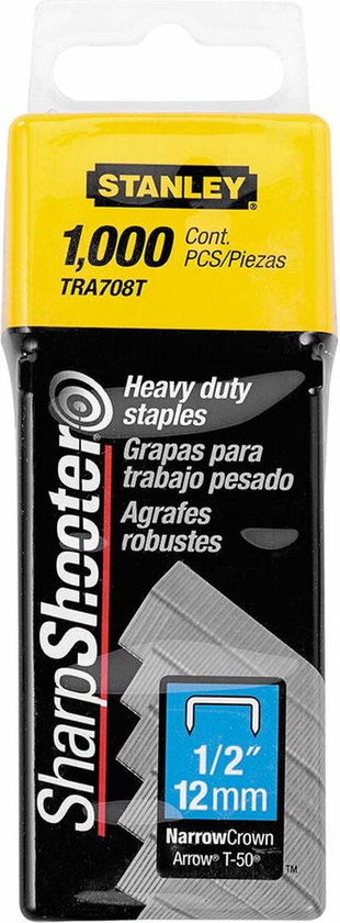 STANLEY 1-STA1TRA708T Nieten - 12mm - type G - 1000 Stuks