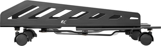NanoRS RS480 - PC Houder - Desktop Standaard tot max 25kg met wielen - breedte 160~300mm - Zwart