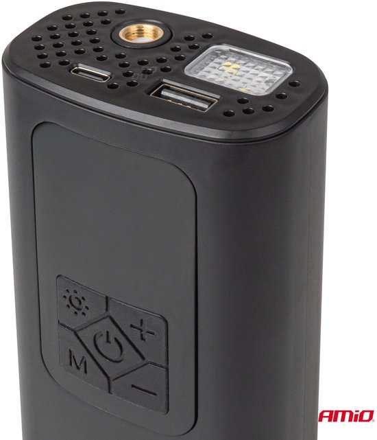 Draagbare Accu Autocompressor 12V – Powerbank & LED – USB-C – 40W – 10 Bar