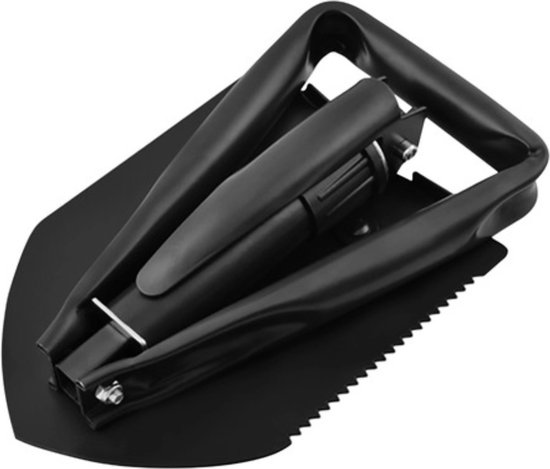 Trizand Opvouwbare Schop - 3-in-1 Gereedschap met Houweel, Schop en Zaag