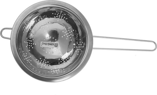 Kinghoff 1233 Roestvrijstalen Vergiet - 28 cm Diameter - Duurzaam Keukenvergiet - Zeef - Keukenzeef