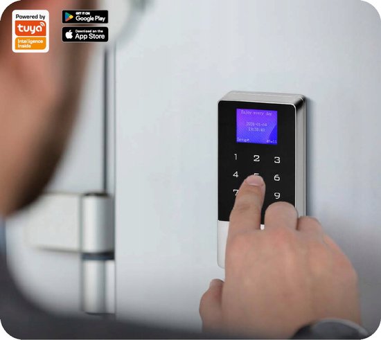 Slimme Deur Toegang: Code, Kaart, Vingerafdruk & Tuya WiFi