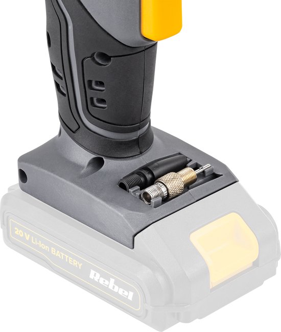 Rebel Tools - Accu Compressor - 20V - LCD Display - 7 Bar