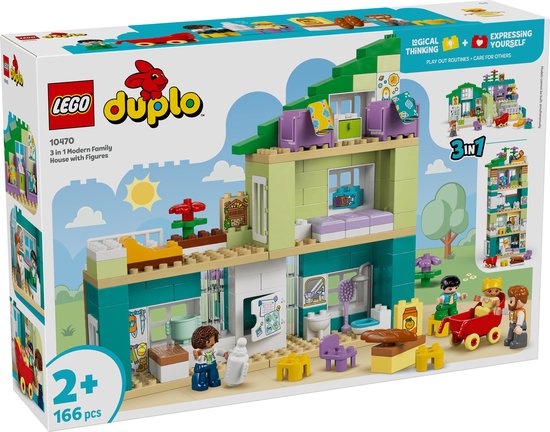 LEGO Duplo Town 10470 - Woonhuis - 3-in-1 - Inclusief Figuren