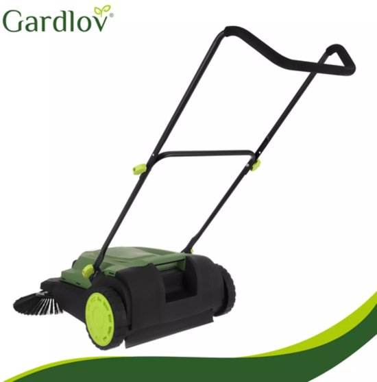 Gardlov Handmatige veegmachine voor terras, oprit en bestrating met 680 mm werkbreedte en capaciteit van 2100 m2 per uur