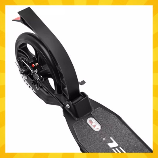 Kruzzel Opvouwbare step zwart wit met 20 cm wielen, verstelbaar stuur 84 tot 103 cm en maximaal 100 kg belastbaar
