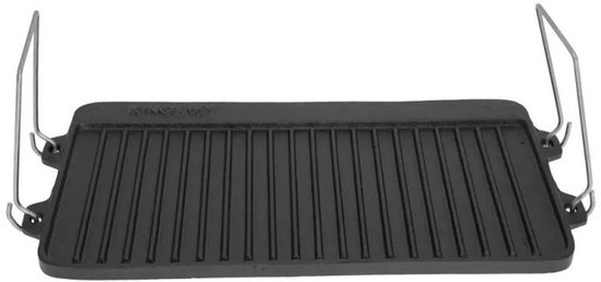 Kinghoff KH-1262 - 44x24 cm - grillplaat omkeerbaar - Gietijzeren