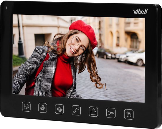 Vibell modulaire video deurintercom set met groot 7 inch scherm