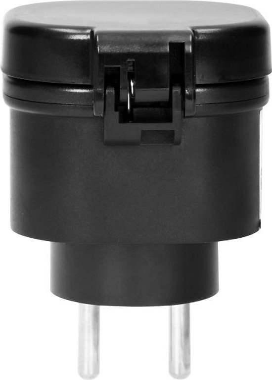 Set draadloze mini stopcontacten - Schakelaarset met afstandsbediening voor buiten – 2 stuks - IP44
