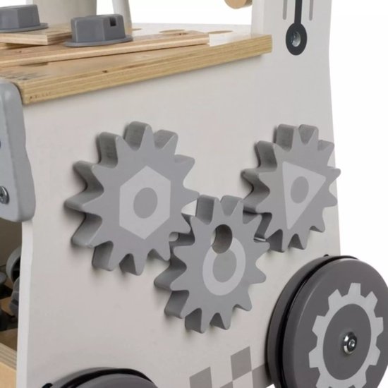 Kruzzel Houten Werkplaats 3-in-1 - Educatief Montessori Speelgoed - Veilig & Duurzaam