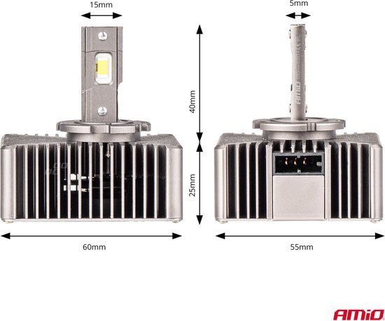 AMiO LED Koplampen XD-serie D5S – Krachtige LED Dimlichten voor Helder Wit Licht