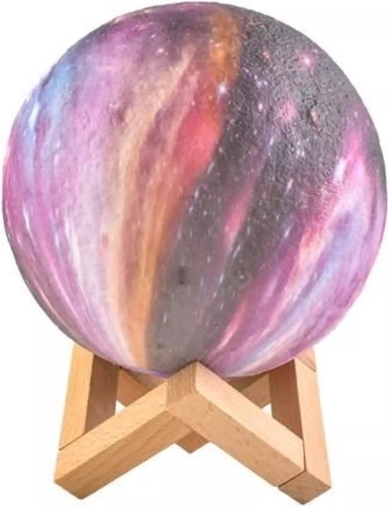 Ruhhy Maanlamp 15cm - 16 Kleuren met Afstandsbediening voor Sfeervolle Verlichting