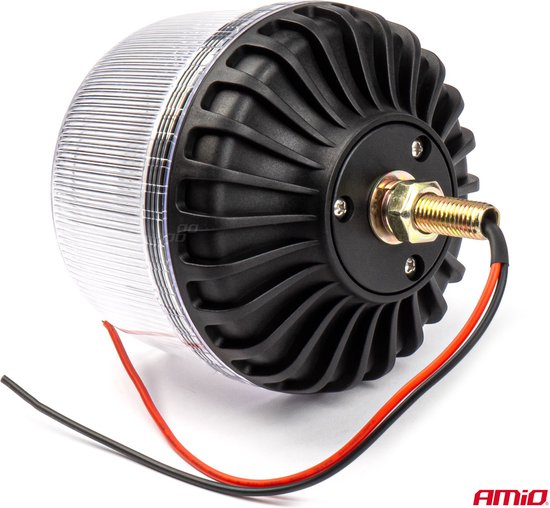 AMiO Stroboscoop Zwaailicht Waarschuwingslamp W25sb Enkele Bout R65 R10 24LED 12/24V IP66 Oranje