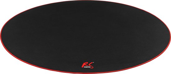 NanoRS - Bureaustoelmat - Mat voor gamestoel - Rood - 100cm, RS172 - Zwart