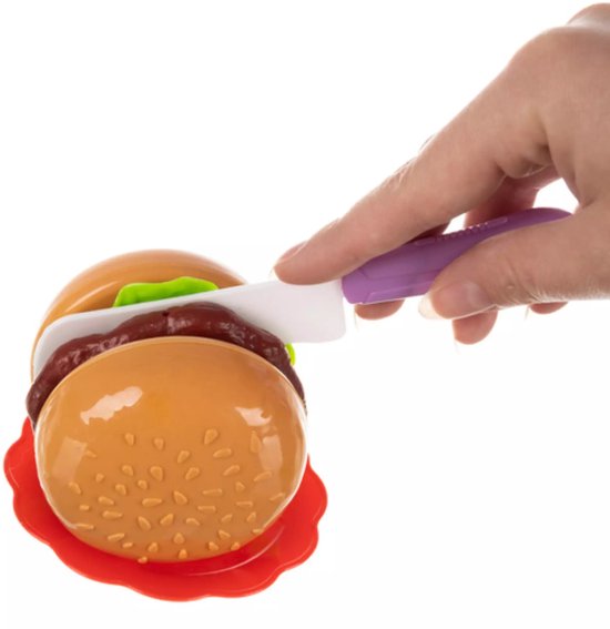Ruhhy fastfood speelgoedset 42-delig – pizza, friet, hamburger en kookaccessoires voor kinderen