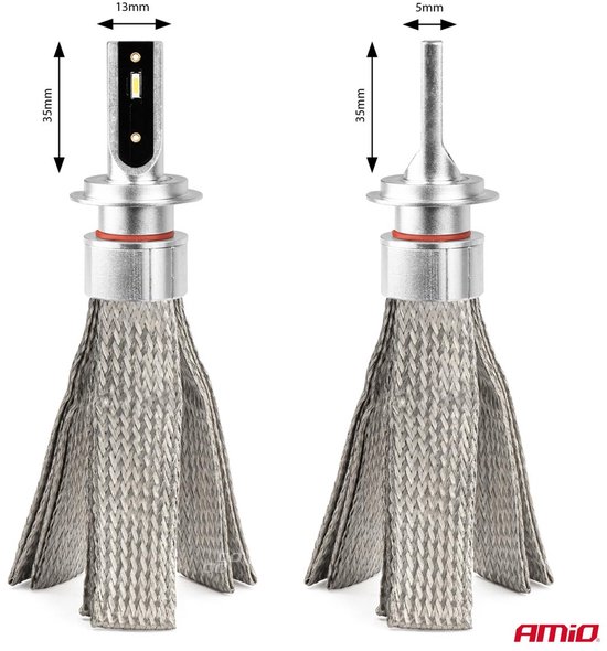 AMiO LED Koplampen FLEX+ Serie H7/H18 canbus 6000K 12-24V Dimlichten Wit