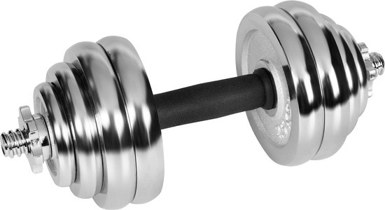 Rebel Dumbbellset 30kg Verstelbaar met Chrome Handvatten in koffer