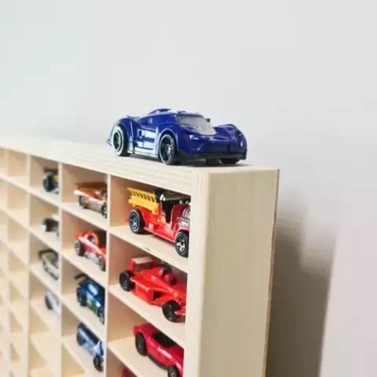 Kruzzel Houten Plank voor 80 Auto's - Stijlvolle en Praktische Opbergoplossing