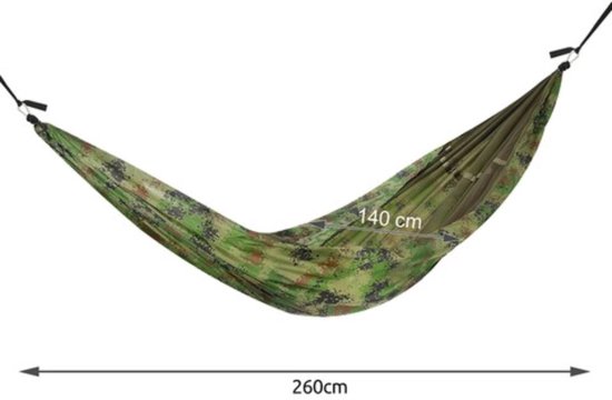 Gardlov Santiago Toeristenhangmat met Muskietennet - Lichtgewicht en Compact - 150 kg Draaggewicht