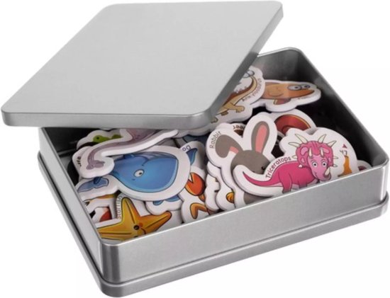 Kruzzel Magnetische Dieren: 40 Kleurrijke Educatieve Magneten