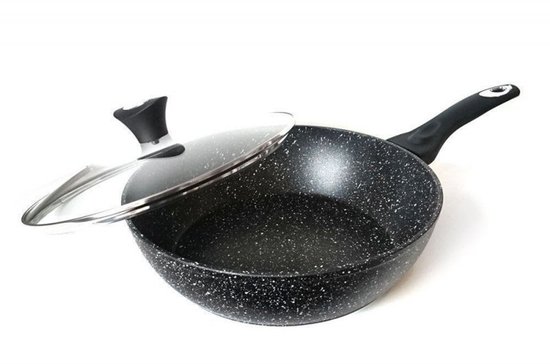 Klausberg 7201- pannenset - 12 delig - keramisch - gesmeed aluminium - alle warmtebronnen - non stick - ook inductie - zwart