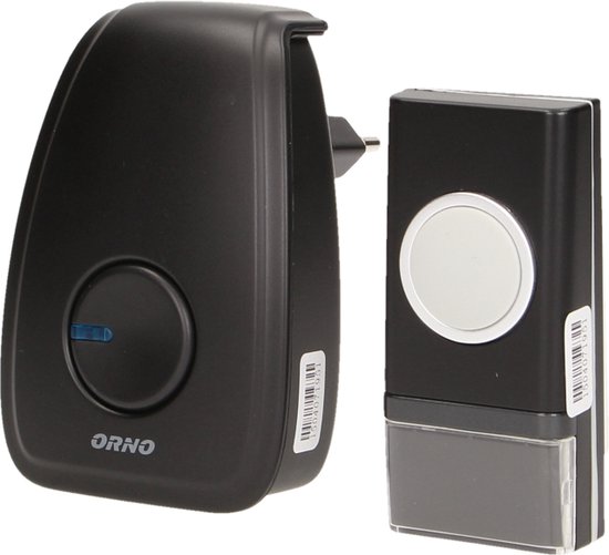 OPERA AC Draadloze deurbel met 1 ontvanger - Plug-in stopcontact - Optische indicatie - Instelbaar Volume/36 Melodieën - IP44
