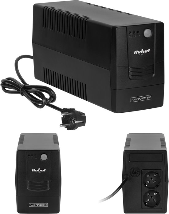 Rebel Nanopower 850 - Noodstroomvoorziening - Offline UPS - 850VA - 480W