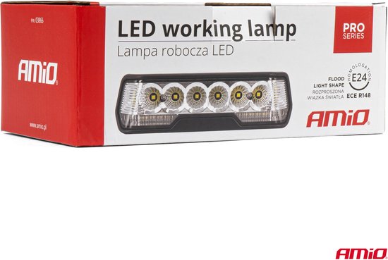 AMiO Krachtige LED-verrijlamp PRO-serie AMiO-03866 Verstraler Spot Robuust Offroad