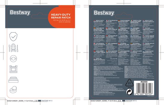 Bestway Flowclear reparatie plakker extra zwaar