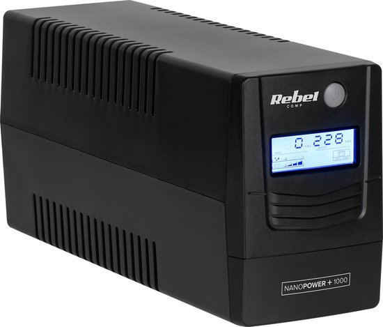 Rebel Nanopower Plus - UPS Zasilacz - 1000VA - 600W - LCD Display