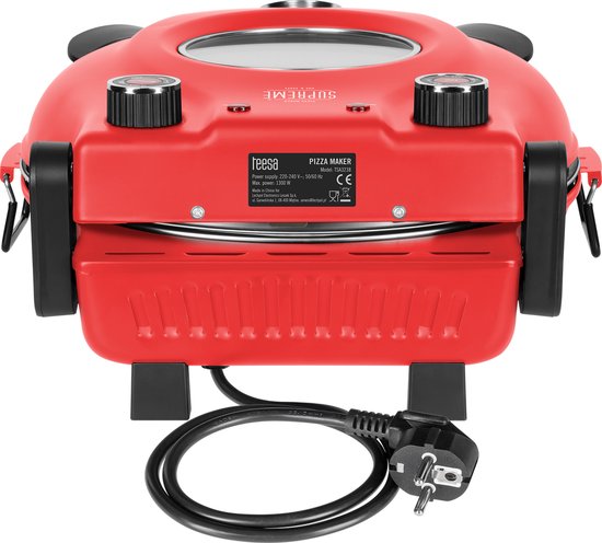 Teesa Supreme+ Serie - Pizzaoven - 1200W - 405°C - Keramische Steen