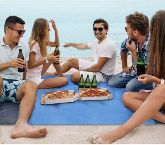 Trizand XXL Strand-/Picknickdeken 208x208cm - Ruim en Stabiel