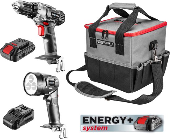 Accuboor Combi Set 18v, LI-ION Energy+ 58G016 GRAPHITE