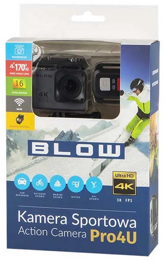 BLOW 78-538# actiesportcamera 4K Ultra HD CMOS 16 MP Wi-Fi 58 g