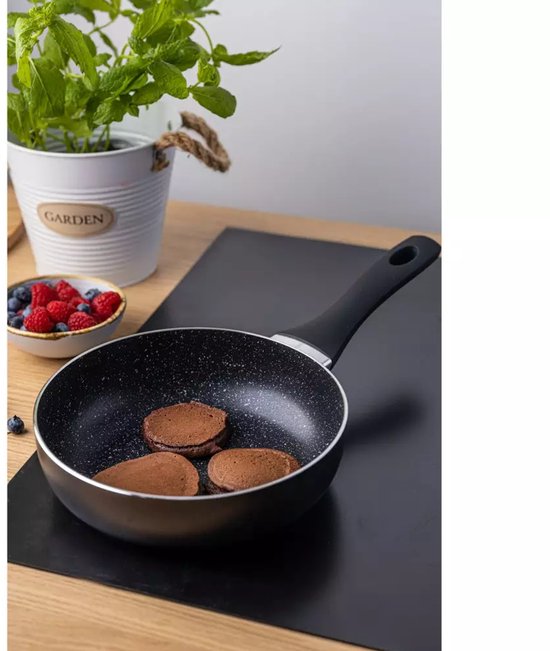 Klausberg KH-1806 - Granieten Pan - 20cm - Deksel - Wkład dla Eieren