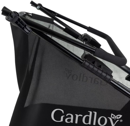 Gardlov bladverzamelaar 100 l – handmatig en stil – handmatige bladveger met instelbare borstelhoogte