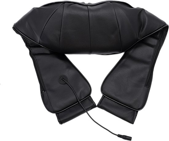 Shiatsu Massagekussen - Elektrisch Apparaat - Nek en Schouder - Warmtefunctie met Infrarood - Zwart