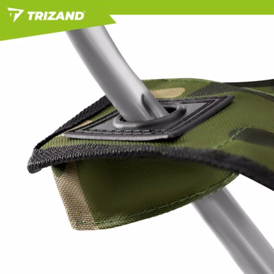 Trizand visstoel camouflage met zonnescherm en muskietennet draagkracht 100 kg voor vissen kamperen en outdoor