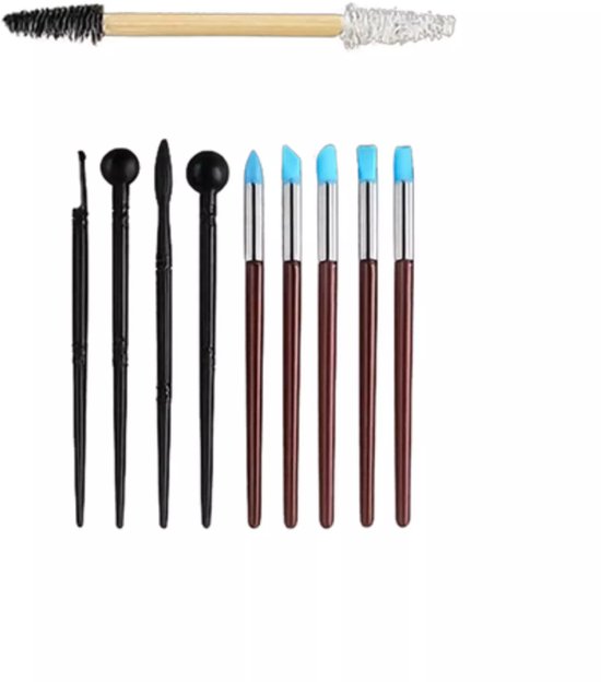 Maaleo 40‑delige modelleer‑ & beeldhouwset in rol‑etui