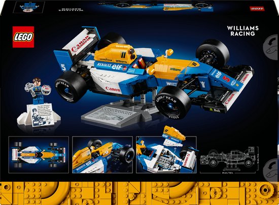 LEGO Icons Williams Racing FW14B en Nigel Mansell Formule 1 Auto - 10353