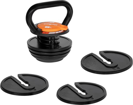 Adjustable Cast Iron Kettlebell 9kg REBEL ACTIVE