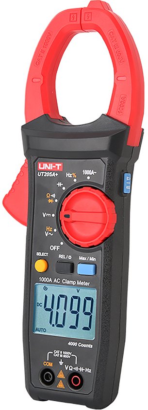 UNI-T UT205A+ - Stroomtang Multimeter - 1000A - LCD Display