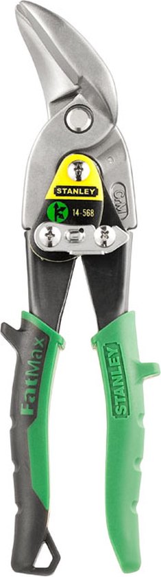Stanley 2-14-568 Blikschaar zware bekken - Rechts - 250mm - Groen